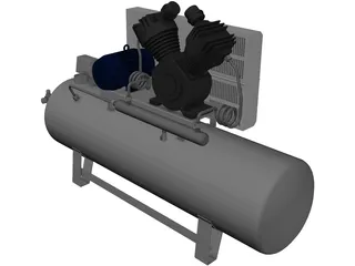 Hertz Compressor 3D Model preview