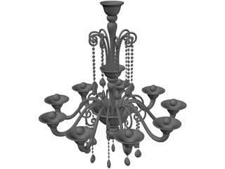Barovier Toso Erfud 3D Model preview