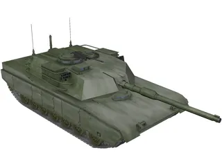 M1A1 US Army Tank 3D Model preview