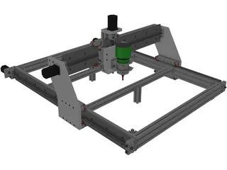 CNC Machine 3D Model preview
