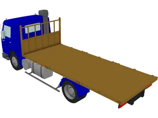 Volvo FL7 Flatbed 3D Model preview