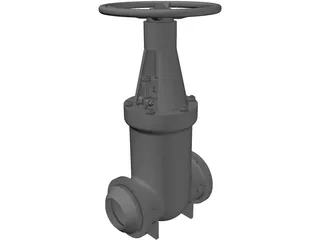Gate Valve 3D Model preview