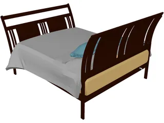 Bed 3D Model preview