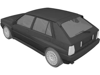 Lancia Delta HF 3D Model preview