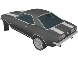 Chevrolet Camaro SS-350 V8 (1966) 3D Model preview