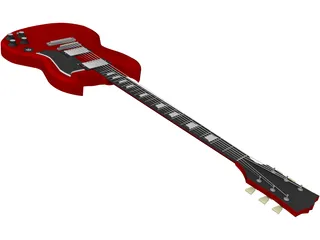 Gibson SG Guitar 3D Model preview