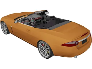 Jaguar XKR Convertible (2007) 3D Model preview