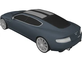 Aston Martin Rapide (2010) 3D Model preview