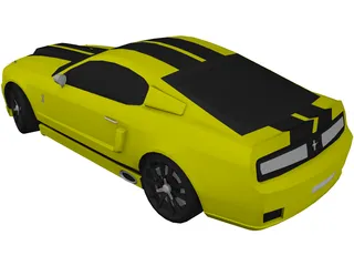 Ford Mustang GT500 Eleanor (2008) 3D Model preview