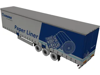 Trailer Krone 3D Model preview