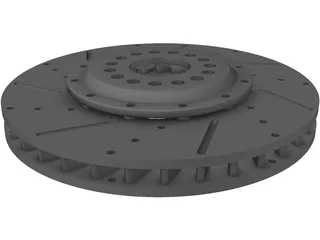 Brake Disc Fully Floating 3D Model preview
