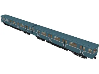 Underground Train Model 817MV 3D Model preview