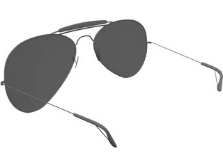 Rayban Sunglasses 3D Model preview