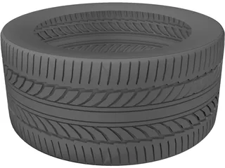 Tire Bridgestone Potenza 3D Model preview