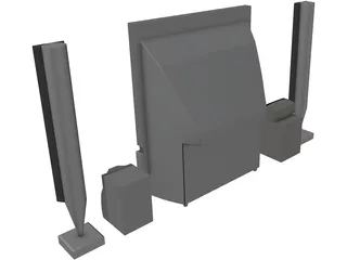 Toshiba Television 3D Model preview
