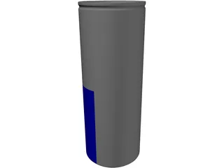Red Bull Can 3D Model preview