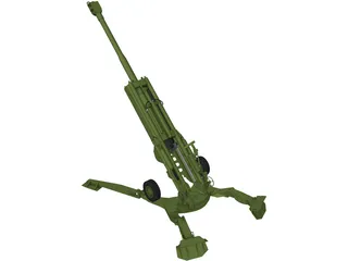 M777 Lightweight 155 Howitzer 3D Model preview