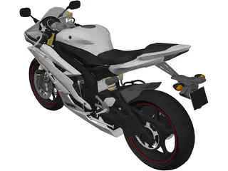 Yamaha YZF-R6 (2009) 3D Model preview