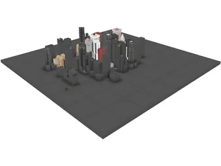New York City Block 3D Model preview