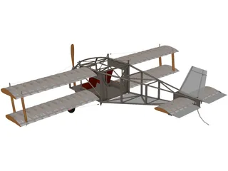 Biplane (1930) 3D Model preview