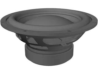 Subwoofer Bass Driver 8 Inch 3D Model preview