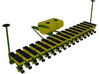 John Deere Corn Planter 3D Model preview