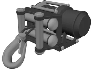 Winch 3D Model preview
