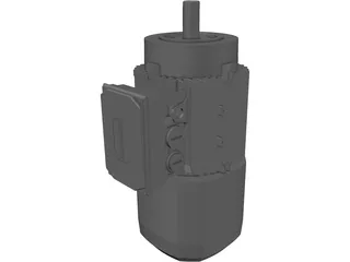 Electric Motor 3D Model preview