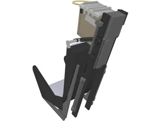 Martin Baker Mk2 Ejection Seat 3D Model preview