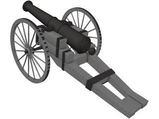 Cannon 19th Century 3D Model preview