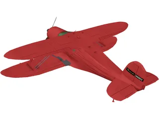 Beechcraft 17 Staggerwing 3D Model preview