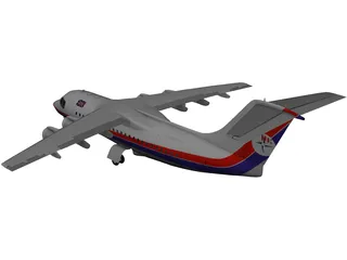 British Aerospace BAe 146 Statesman 3D Model preview