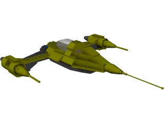 LEGO Naboo Starfighter N1 3D Model preview