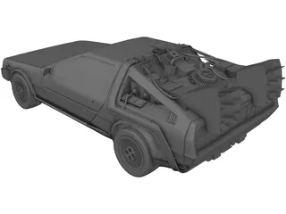 DMC DeLorean (1980) 3D Model preview