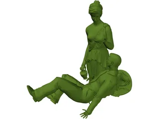 Soldier Sculpture 3D Model preview