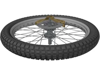 Wheel Bike Front 3D Model preview
