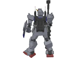 Gundam Ground Type 3D Model preview