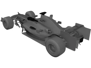McLaren MP4-20 F1 3D Model preview