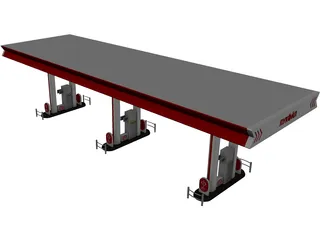 Gas Staion 3D Model preview