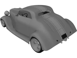 Ford Hot Rod 3D Model preview
