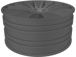 RC Rim Car 3D Model preview