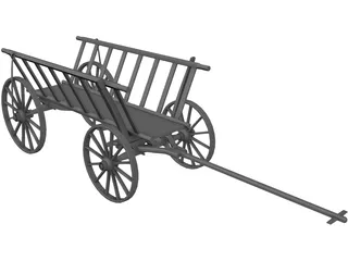 Handcart 3D Model preview