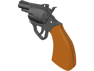 Revolver 3D Model preview