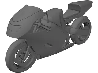 Honda CBR600RR Sport Bike 3D Model preview