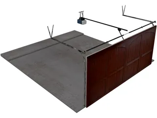 Garage Door 3D Model preview