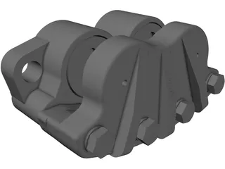 Disc Brakes Caliper 3D Model preview