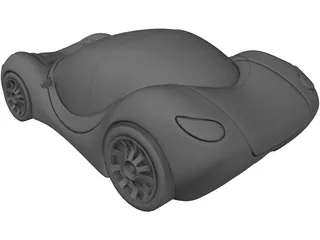 Venus concept car 3D Model preview
