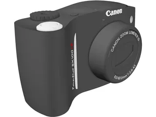 Canon SX120 IS Powershot 3D Model preview