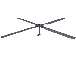 Rotor Heli Principal 3D Model preview