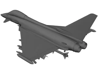 Eurofighter 2000 3D Model preview
